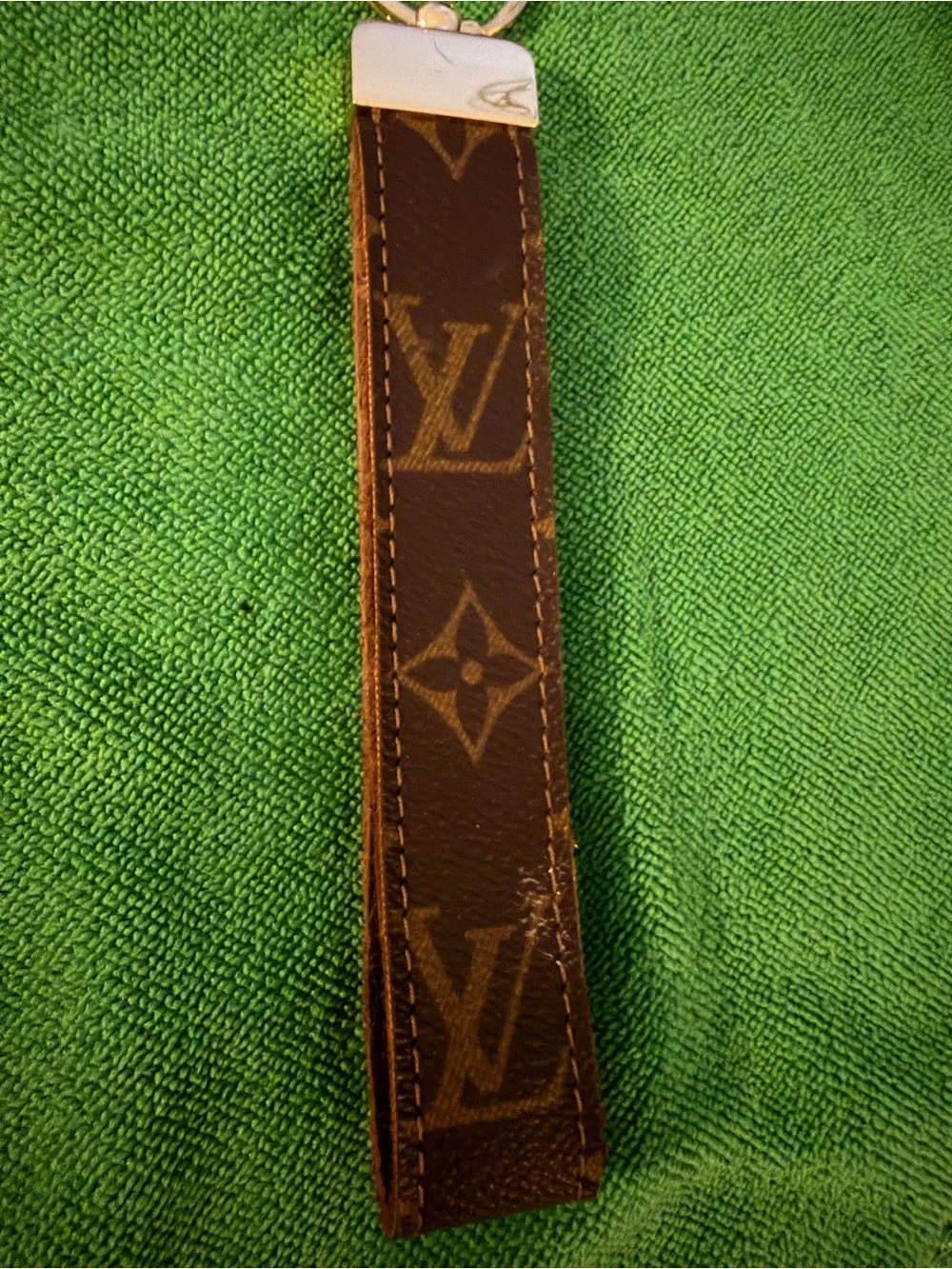 Louis Vuitton Monogram Canvas Key Strap - Brown & silver Hardware